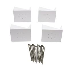 WHITE TRADITIONAL VINYL RAIL BRACKET KIT - LWI Supply - Montgomery