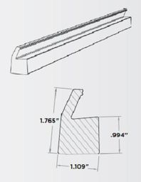 DISC FROST 1-1/16 X 1-3/4" FINISH TRIM - LWI Supply - Montgomery